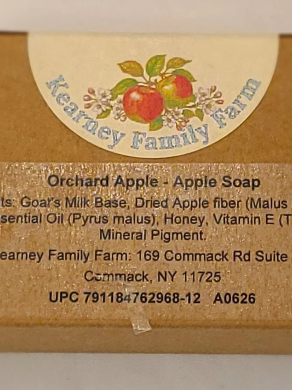 Orchard Apple Botanical Oval Hand Poured Goat Milk Soap Bar